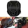 MZS Motorcycle Tail Bag, 26L Expandable Motorcycle Travel Luggage Bag, Rack Trunk Helmet Rear Seat Storage Compatible with Sportster Road King Electra Street Glide Softail Dyna Rebel Vulcan Shadow
