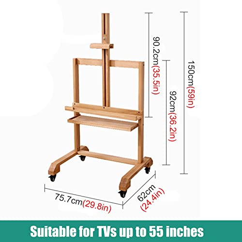 Soporte móvil de piso para TV hasta 55 pulgadas miniatura 2