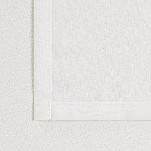 Bgment Natural Linen Look Semi Sheer Curtains For Bedroom, Grommet Light Filtering Casual Textured Privacy Curtains For Living Room, 2 Panels (Each 42 X 45 Inch, Ivory Cream) #TOP5