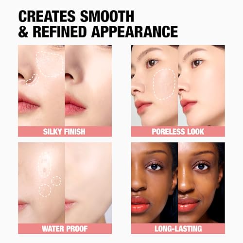 TFIT Delicate Silk Veil Art Primer – Koreanisches Make-up, porenloser, matter Make-up-Primer für fettige Haut (leicht, feuchtigkeitsspendend), Porenfüller, 1,01 FL. Oz.