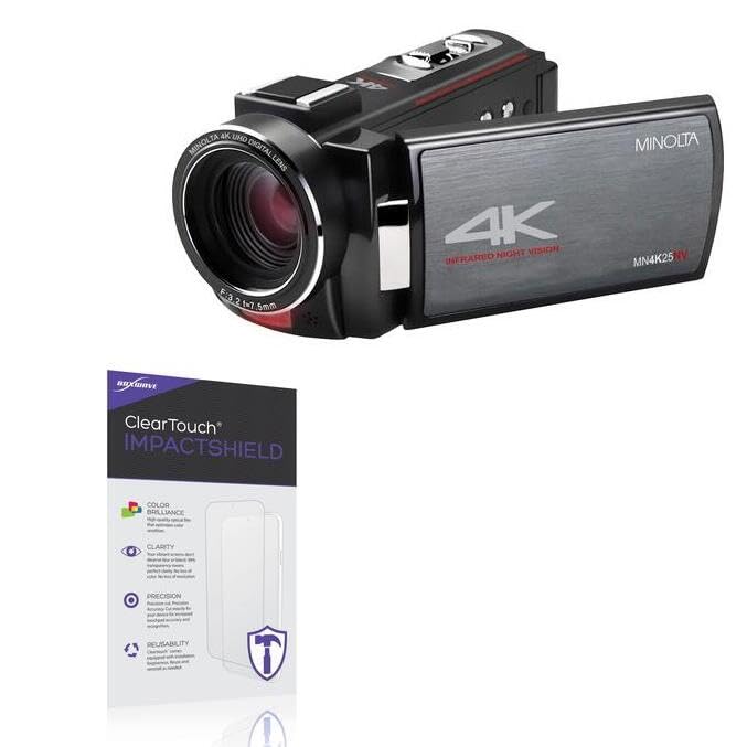 BoxWave Screen Protector Compatible with Minolta MN4K25NV - ClearTouch ImpactShield (2-Pack), Impenetrable Screen Protector Flexible Film