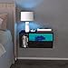 Homaterial Floating Nightstand with Charging Station and LED Lights, Floating Bedside Table with Drawers Wall Mounted Nightstands,for Bedroom Room, 21.3