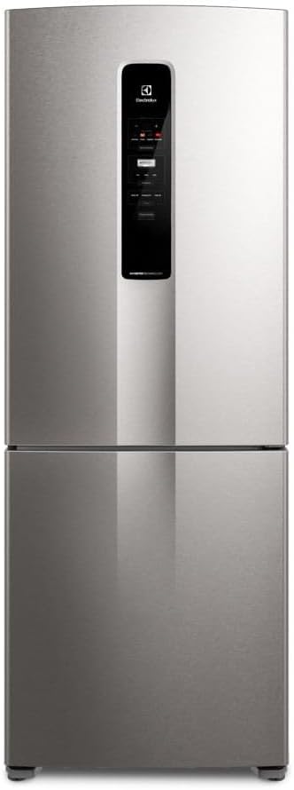 Geladeira Electrolux Frost Free 490L Efficient com AutoSense Inverse Inox Look (IB7S) 220V