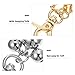 Toyvian 4Pcs Loud Pet Collar Bells for Dogs and Cats Sound Training Pendant Accessories DIY Key Chain Charms for All Pets