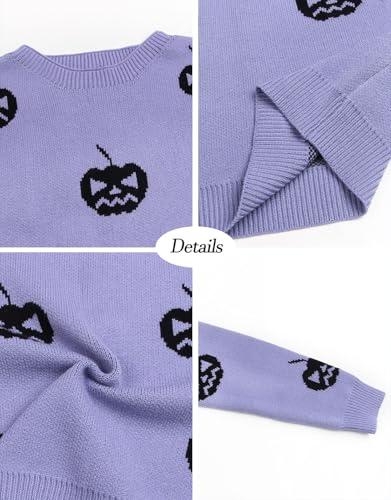 Image of Womens Cute Heart Sweater Crew Neck Long Sleeve Pullover Valentines Sweater