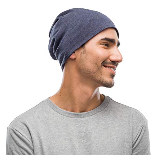 Buff Adult Midweight Merino Wool Multifunctional Headwear And Face Mask, Night Blue Melange, One Size #TOP3