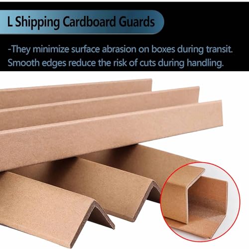 Paletteneckenschutz - Verstärkter Kartonkantenschutz für Versandkartons - Super Duty für Lager- & Industrieverpackungen (200 x 5 x 0,3 cm)