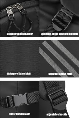 Bolsa para casco de moto con gran capacidad impermeable para viajes en NC750 7