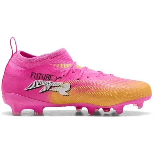 PUMA Unisex Kinder Ultra Pro Fg/Ag Jr Fußballschuh, Poison Rosa Sun Stream Bright Aqua, PUMA Weiß, 5 UK – Ansicht 6