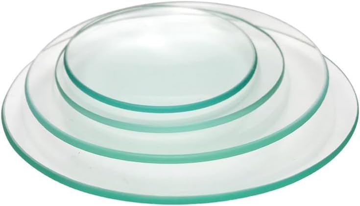 Labor-Uhrengläser mit gebogenem Design, transparent, verdickte Becherabdeckungen und Verdunstungsschalen, 200 mm, 10 Stück