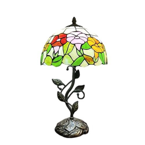 Lampe de Bureau Tiffany contre la lumière agressive abat-jour vitrail 30,5 cm de salon