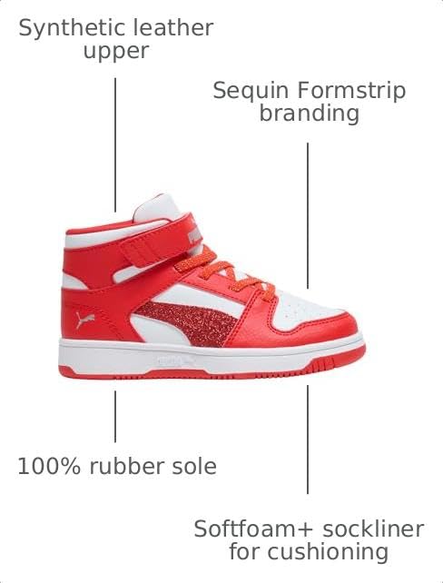 Image of PUMA Unisex-Child Rebound Layup Mid Shoes