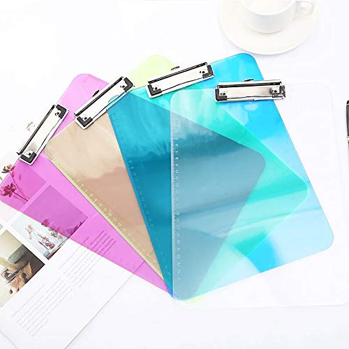 Schowek na materiały biurowe Schowek akrylowy A4 A5 Przezroczysta linijka Podkładka do pisania Egzamin Clip Board Folder Biuro Artykuły szkolne Przedmiot Papier Pielęgniarstwo Stacjonarny Trwały klips