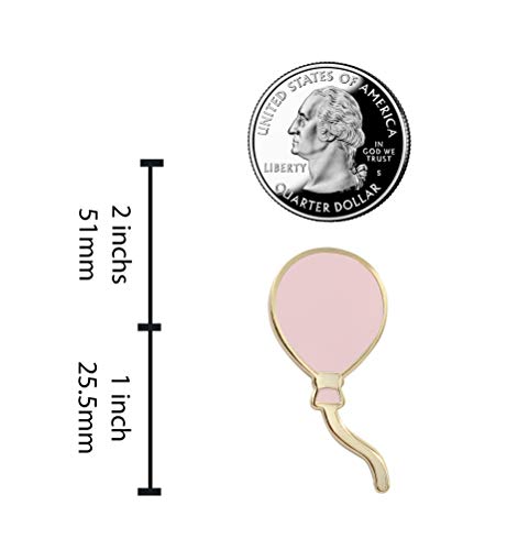 Image of REAL SIC Balloon Pin - Celebration, Bridal & Baby Shower, Enamel Pin /Party Favor in Variety of Colors - Lapel /Brooch Jewlery Balloon Pin with Real Gold Plating