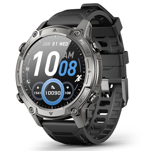 2026 AI Smart Watch with Standalone GPS & Offline Maps, 5ATM Waterproof, 1.43" AMOLED, 21-Day Battery, 178 Sports Modes, Compass, Heart Rate/SpO2/Stress/Sleep Monitor, for Android iOS Men Wo