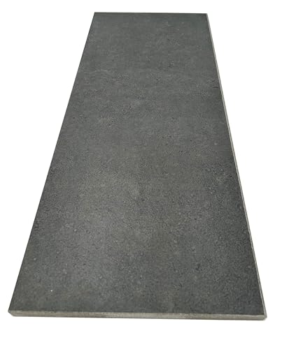 Margelle 60 cm grès cérame 2 cm épaisseur Largeur 25 cm (Gris Anthracite Urban)