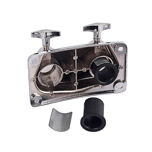 Base clamp doble para tambor tom metal miniatura 7