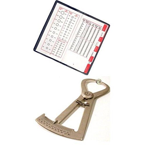 FindingKing Round Diamond & Gemstone Weight Gauge & Book