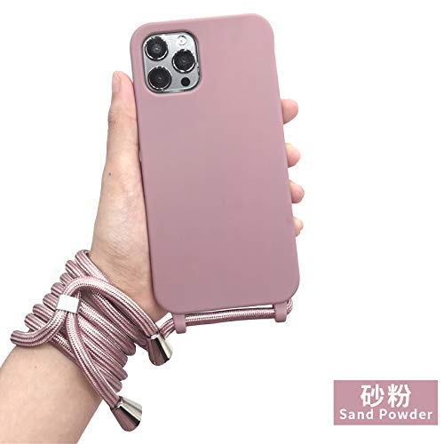 Custodia IPhone SE 2024 Con Tracolla Regolabile – Cover Girocollo In TPU Silicone Rosa Con Cordino, Leggera E Pratica - 2
