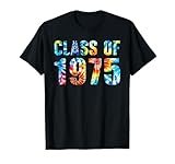 Tie Dye Class of 1975 75 Reunion High School Graduation 50th T-Shirt
