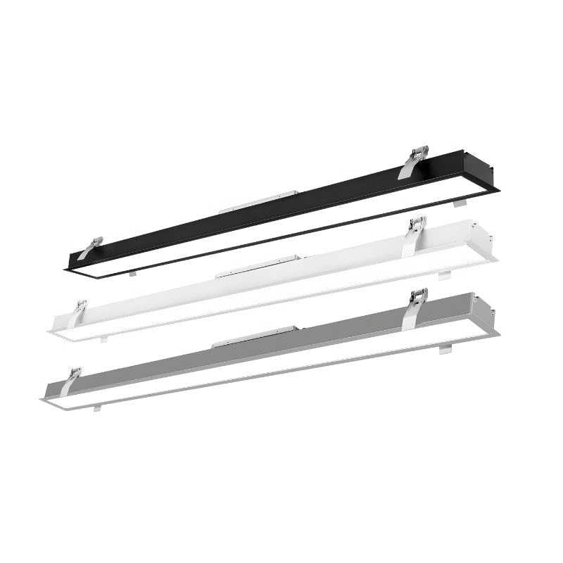 SILAMP Réglette Encastrable LED 120cm 35W Blanc - Blanc Chaud 2300K - 3500K