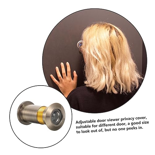 Mirilla para puerta de seguridad con lente HD y cubierta de privacidad para puerta principal para hogar y oficina miniatura 5