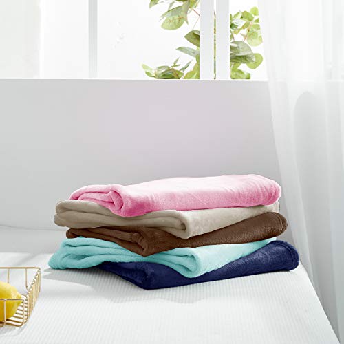 Uozzi Bedding All-Season Flannel Fleece Baby Blanket For Girls & Boys - Ultra Soft Plush Thin Kids Toddler Blanket For Crib, Pram Strollers, Sofa, 100% Microfiber Polyester (Navy, 27"X39") #TOP3