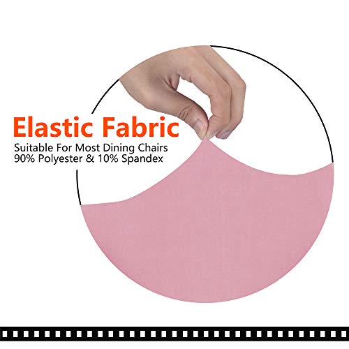 Image of SARAFLORA Pink Office Chair Covers Stretch Washable Computer Chair Slipcovers for Universal Rotating Boss Chair Middle Size
