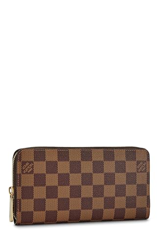Pre-Loved Damier Ebene Zippy Continental Wallet, Brown2