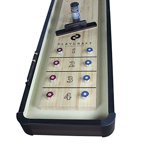 Playcraft Woodbridge Espresso 16' 2 Piece Construction Shuffleboard Table #TOP3
