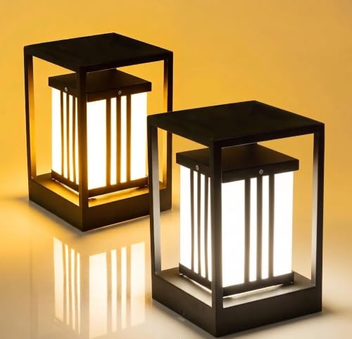 Image of Gate Light Outdoor Lamp Garden for Home Gate, Black (Pack of 2 Pc) (Grey-NJ)