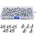 Premium 50 Sets of M6 Square Hole Cage Nuts, Mounting Screws, and Washers for Server Rack and Cabinet - M6 X 20mm (Screw+Washer+Cage Nut) Kit