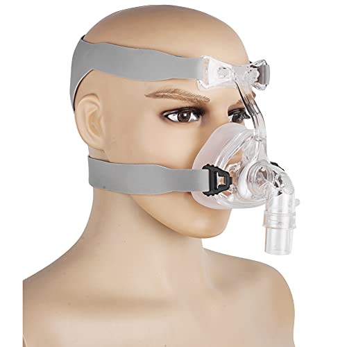 FinlonUniversal Full Face Masks Comfortable Soft Cushion with Adjustable Straps Headgear, Medium