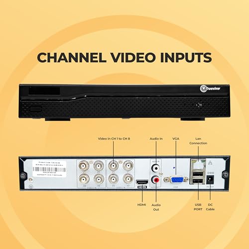 Image of Trueview 8 Channel CCTV DVR | H.265 Digital Video Recorder | Supports Up to 5MP-H Cameras | 4-in-1 HD DVR | Full HD HDMI & VGA Output | P2P Cloud Remote Viewing | Up to 6TB Storage
