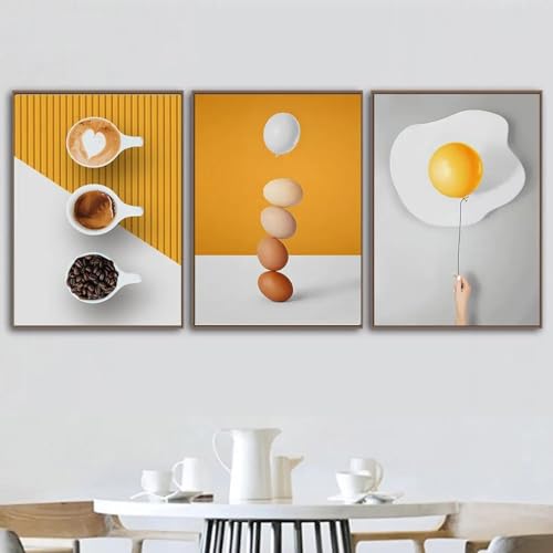 Tableau cuisine moderne 30x45cm pour habiller un mur vide sans percer lourd