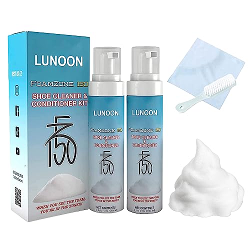 Shoe Cleaner, Fz150 Shoe Cleaner Foam, Shoe Cleaner & Conditioner Kit, Foam Zone 150 Shoe Cleaner Suitable White Shoes,Sneaker