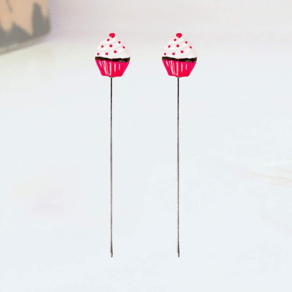 Hemoton 2pcs Stainless Steel Cake Tester Love Dot Pattern Essential Baking Tool for Muffins and Bread Testing Easy to Use and Clean for Home Bakers