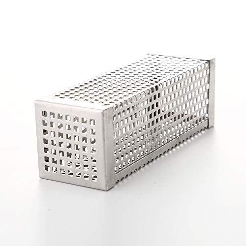 Hpybest Quadratische 6/12 Zoll BBQ Holz Pellet Smoker Tube Edelstahl Smoke Generator Mesh Rohr für Grill Heiß- oder Kaltrauchen