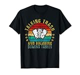 Talking Trash and Breaking Domino Tables drôle rétro T-Shirt