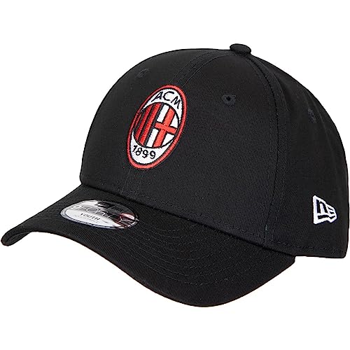 Casquette AC Milan New Era enfant noire visière de protection contre le soleil