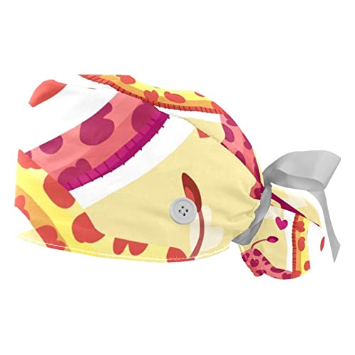 Chapeaux bouffants girafes JDEZ ajustables contre la transpiration au travail