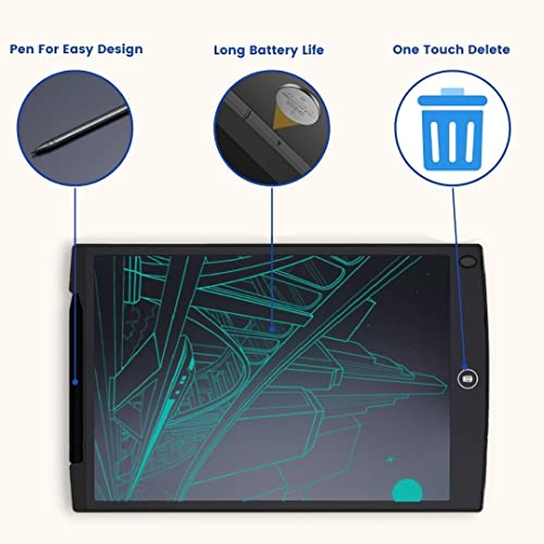 Image of SYGA LCD Writing Pad, 8.5 inch Kids Doodle & Scribble Boards Erasable Writing Tablet for Kids Adults, Black