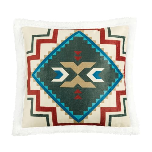 Image of Paseo Road Indigo Hill by HiEnd Accents Spirit Valley 18x18 Throw Pillow