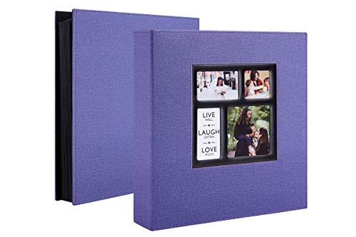 image for Ywlake Photo Album 4x6 1000 Pockets Photos Linen Cover, Extra Large Ca