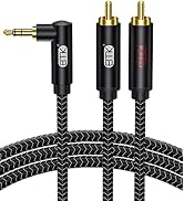 Amazon | EMK RCA 3.5mm 変換ケーブル TRS(オス)-2rcaオス) ミニプラグ