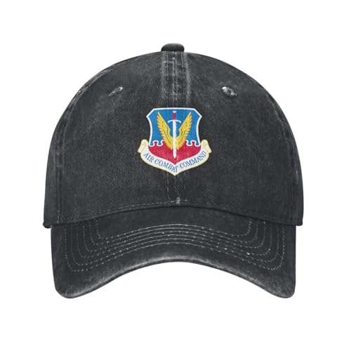 Acc Shield Baseball Cap for Men Women Vintage Trucker Hat Golf Hats Dad Hat Black
