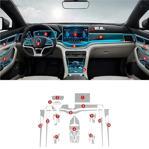 Écran de navigation BYD Song Plus : protégez votre console des rayures de clés