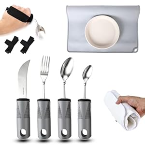 9 Pcs Bendable Adaptive Utensils Se...