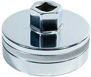 Tool Guy Republic Forged Chrome Vanadium Oil Filter Wrench Socket for Toyota, Lexus, Scion, Type Oil Filter Housings - 64mm 14 Flats