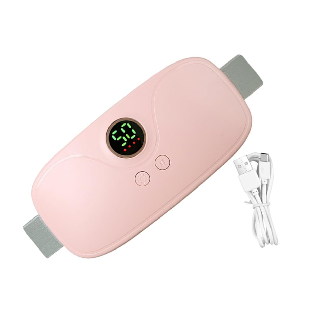 SHERCHPRY 1 Juego cinturón de palacio cálido de calambres menstruales masajeador de calambres menstruales masajeador de calambres para el período AbS rosa